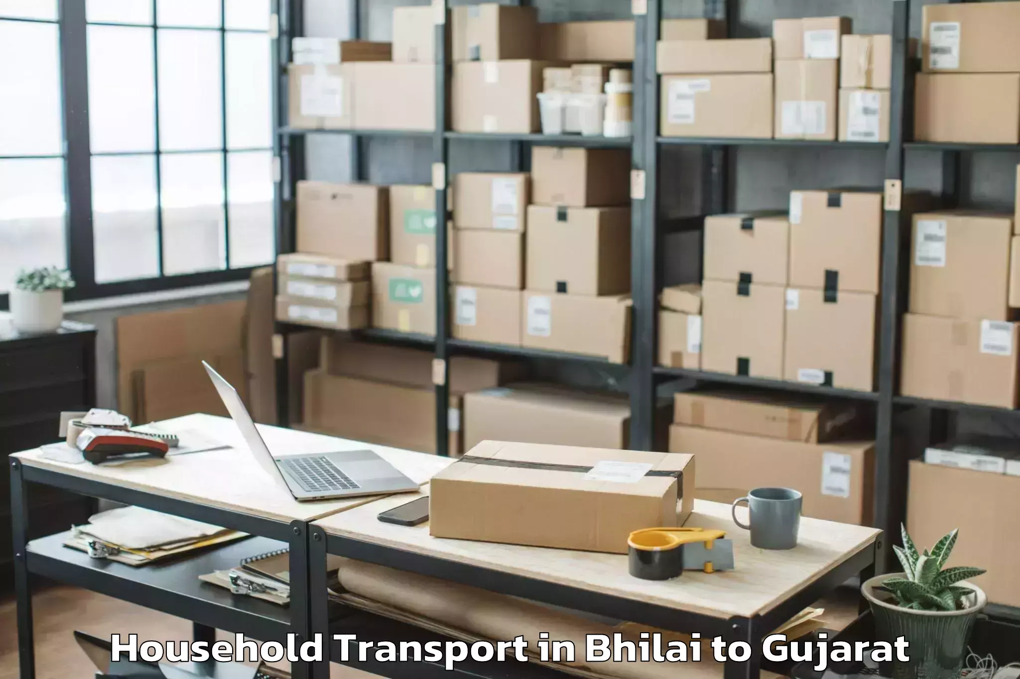 Bhilai to Kankanpur Household Transport Booking